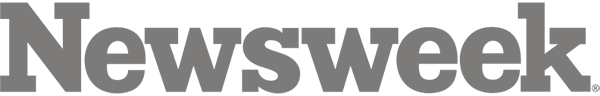 The black Newsweek logo features bold, lowercase text displayed on a light background.