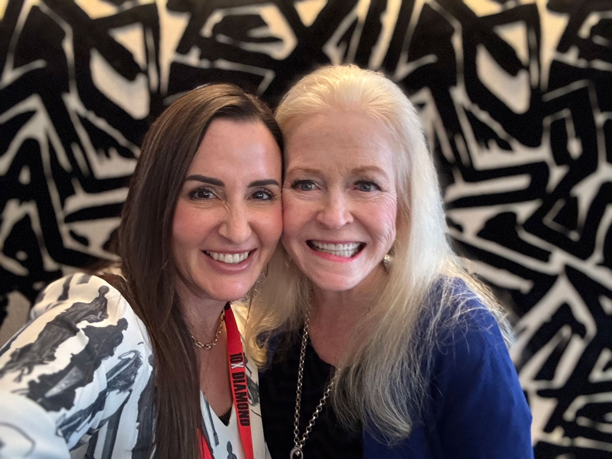 Close up of Sharon Lechter and Dr. Amanda Holden