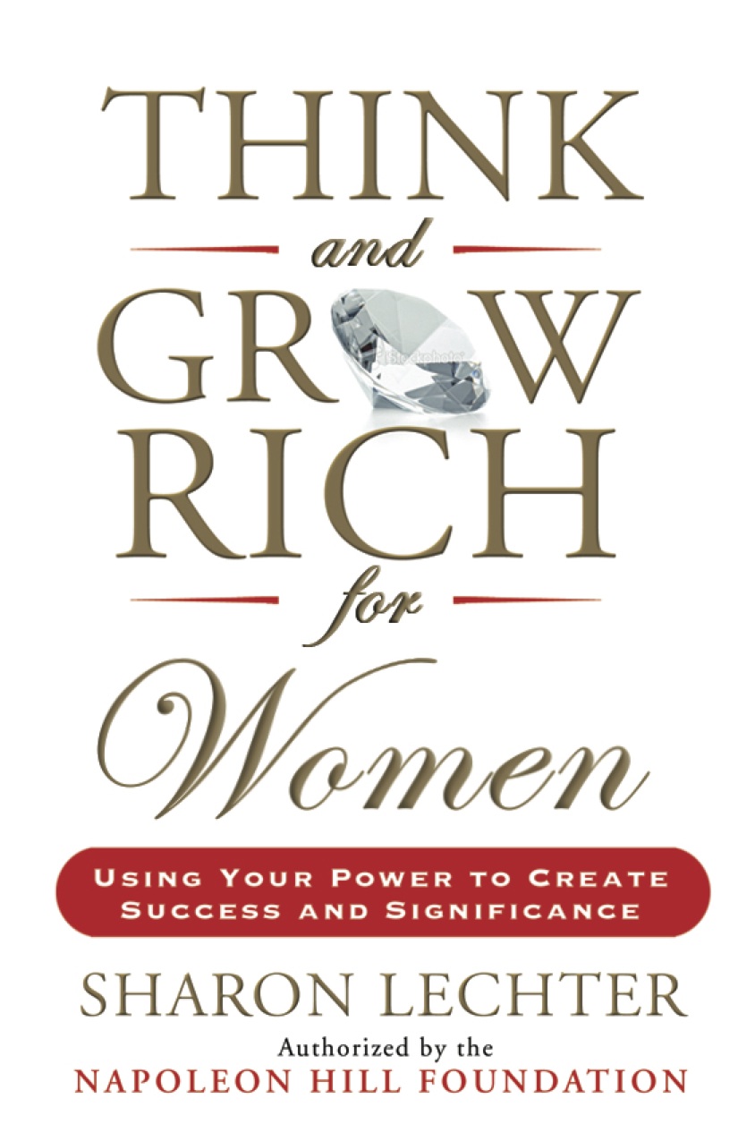 Think and Grow Rich for Women Paperback by Sharon Lechter, with a diamond accent on "GROW" and a red banner reading "Using Your Power to Create Success and Significance" on the cover.